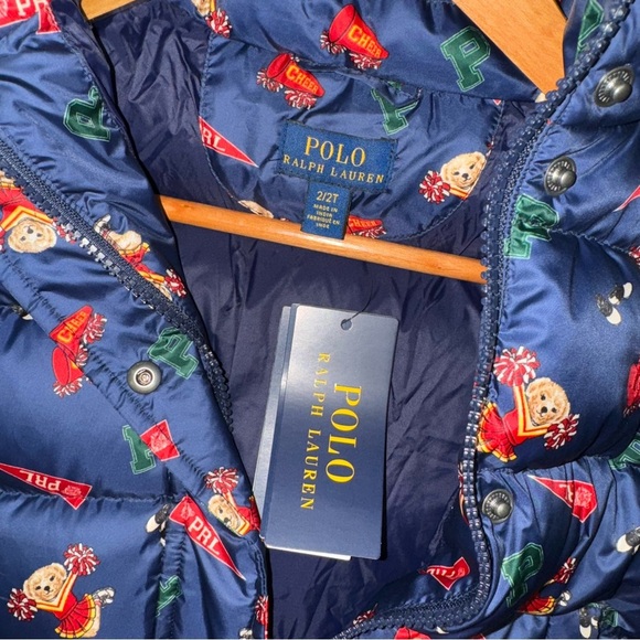 Polo Bear by Ralph Lauren Kid’s  Water-Repellent Down Jacket, Multi, Retail$215 - Picture 4 of 6